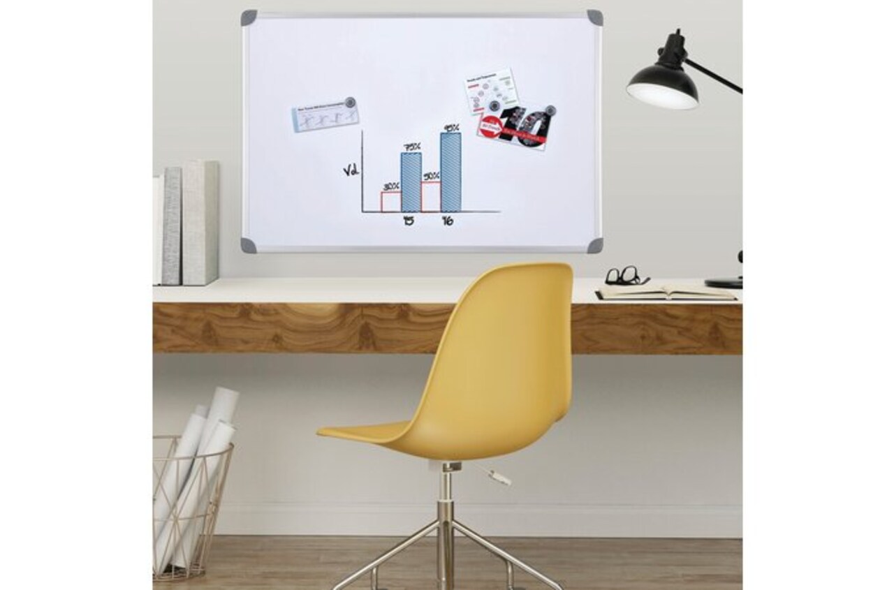 Quartet Magnetic Whiteboard, 2' x 3' White Boards, Dry Erase Board Includes One Quartet dry erase marker & Marker Tray, Home Office Accessories, Euro Style Aluminum Frame